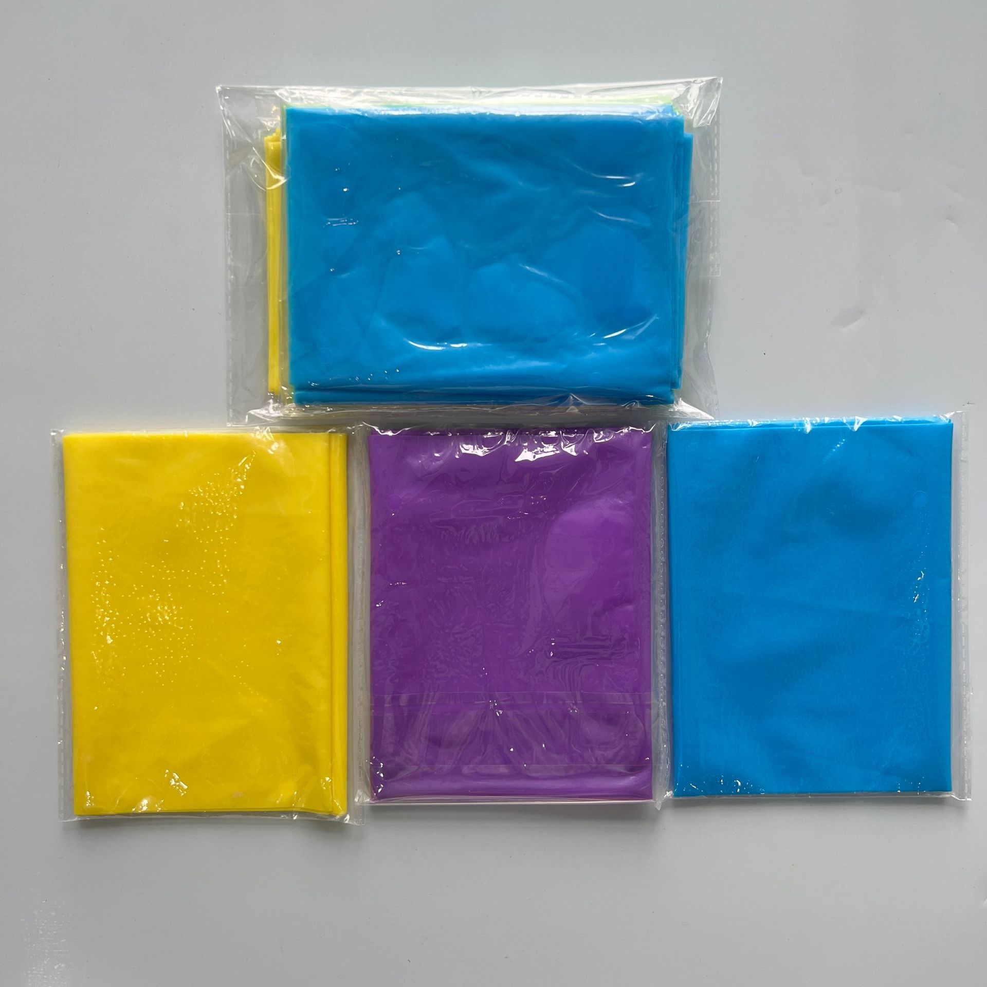 Three packs yellow+purple+blue