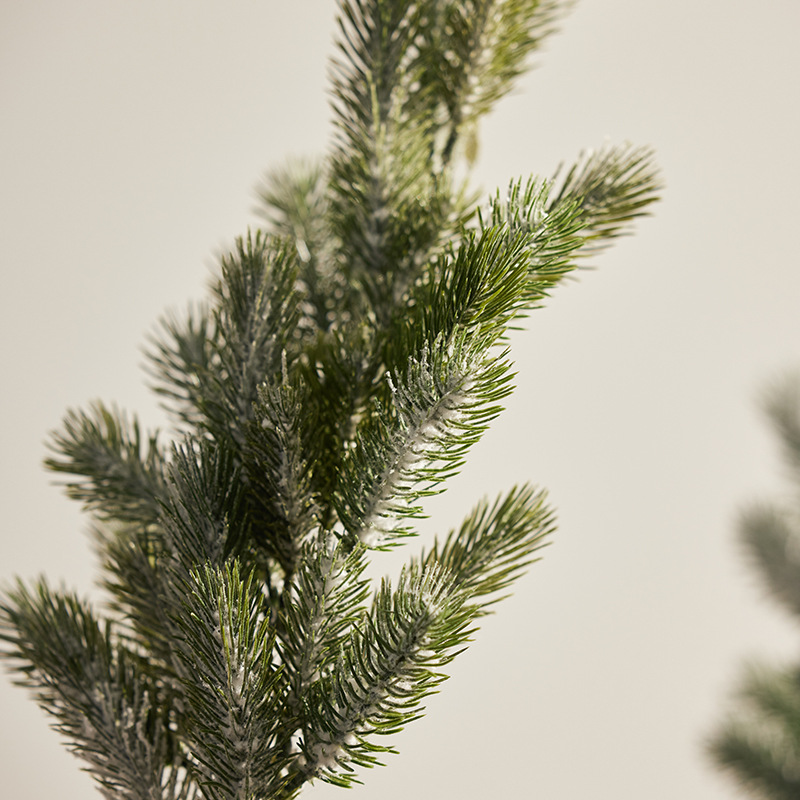 Navidad remojo de floquete de nieve simulación de hojas de PE decoración de Navidad falsa plantación verde de vinas escenario de diseño props