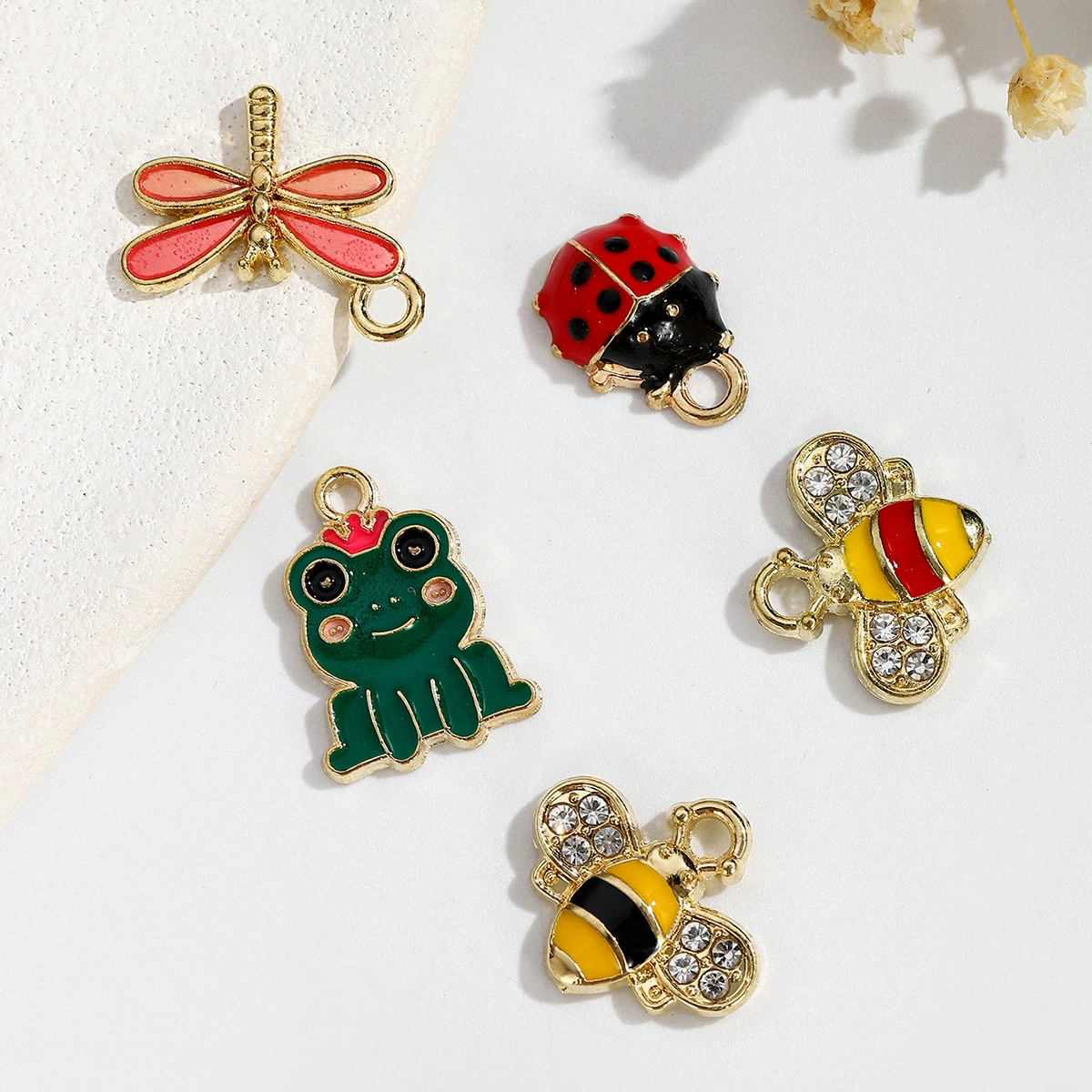 Симпатичные короны лягушка diy сплав капли масла ювелирные аксессуары серьги трансграничные аксессуары для волос брелок подвеска подвеска