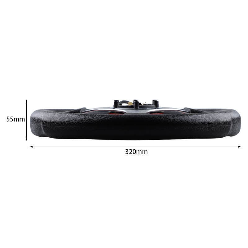 Momo Car Modified Steering Wheel Pu Racing Steering Wheel Competitive Game 13-Inch 320mm Go-Kart Steering Wheel