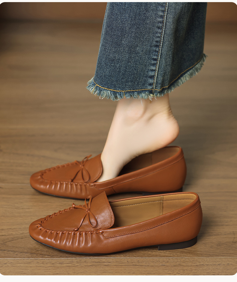 CHIKO Confucius Round Toe Block Heels Loafers Shoes