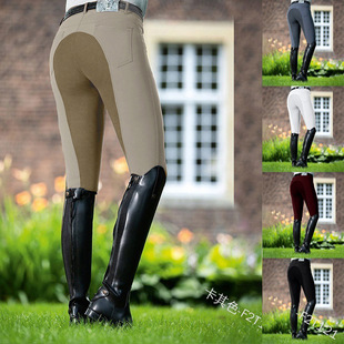 2025 Amazon Cross-Border European and American New Women's Fashion Casual Tight Stretch Pants Slim Leggings Equestrian Pants