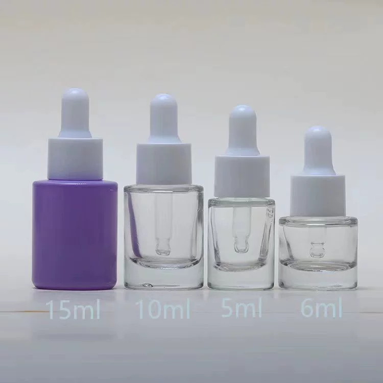 Производитель спот поставляет бутылку сыворотки 10ml прозрачная стеклянная бутылка 15ml бутылка-капельница для косметики