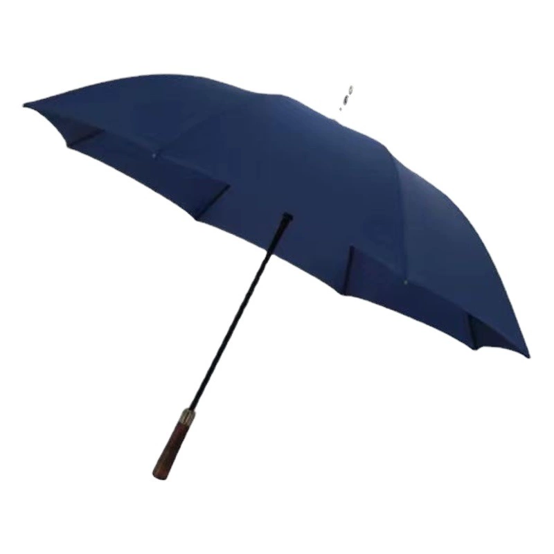 Гольф-зонтик негабаритных мужской все-волокна высокого класса бизнес двойного назначения зонтик с печатным логотипом подарок рекламный зонтик