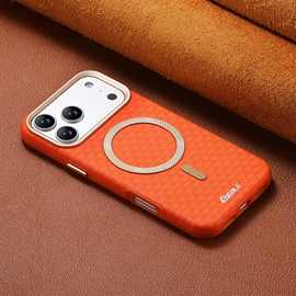 跨境适用iPhone17PROMAX磨砂磁吸手机壳苹果16山峰高级感保护套15