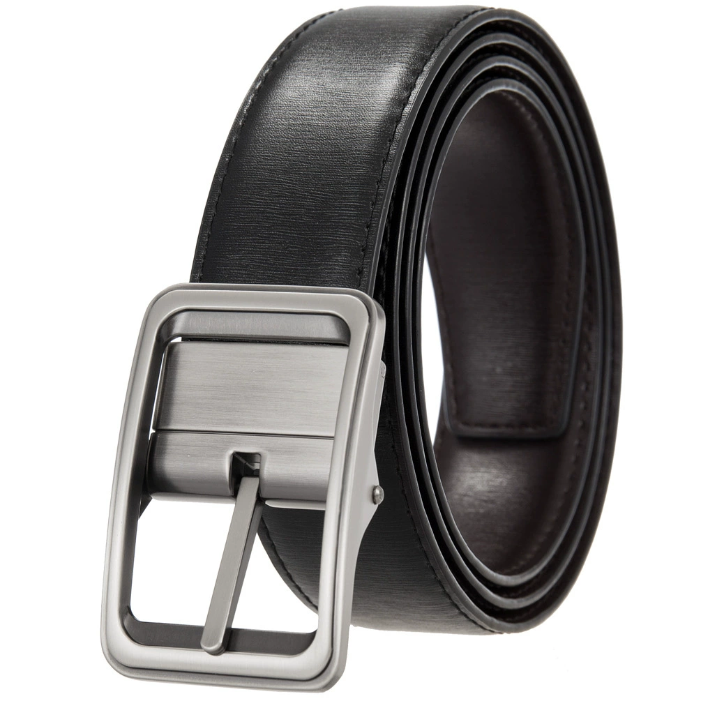 Leather belt for leisure, genuine leather