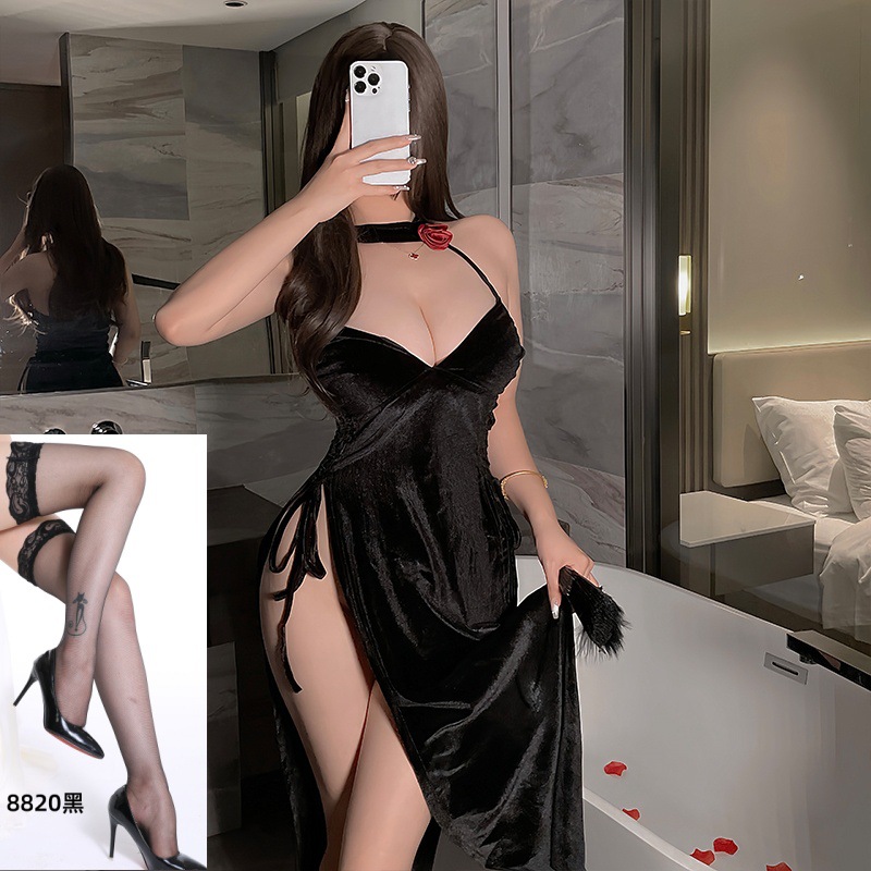 검정 + 검정 스타킹