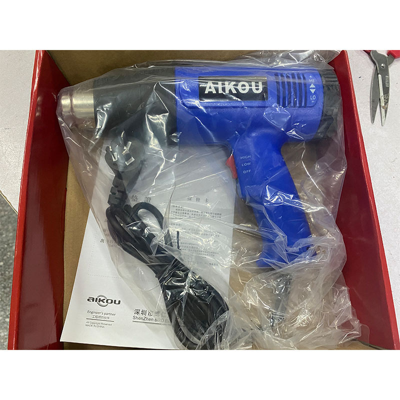 Tubo termorretráctil pistola de aire caliente de alta potencia de grado industrial película calefacción eléctrica pistola para hornear pequeña pistola de soldadura de plástico image 4
