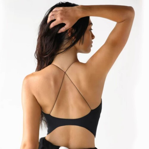 Cross-border fashion fitness wear: Sexy backless tops for women—yoga outfits, halter-style straps, and dance-ready bandeau designs—available for direct shipping.