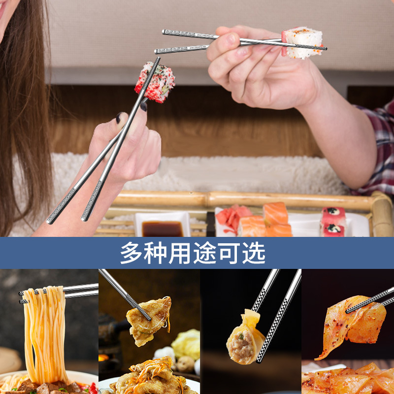 304ステンレス製の角箸、クリエイティブなギフト食器、滑り止め・耐熱箸の卸売を専門とする越境販売|undefined
