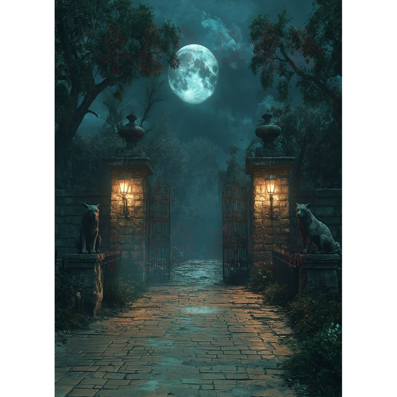 Manufacturer Halloween horror new party party festival layout warm photo photography hanging background cloth