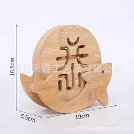 镂空卡通木质杯垫隔热垫厨房防烫防滑餐垫碗垫锅垫子餐桌垫茶杯垫