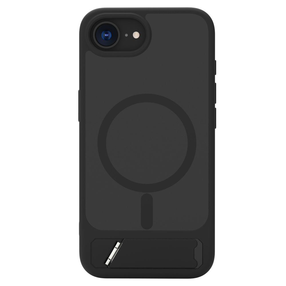Funda de fulcro para Apple iPhone 16E Funda para teléfono móvil Funda protectora de soporte de carcasa magnética de sensación de piel 16e Cross-border