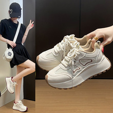ins韩版新款老爹鞋女2025春季学生运动跑步鞋休闲鞋厚底增高BN030
