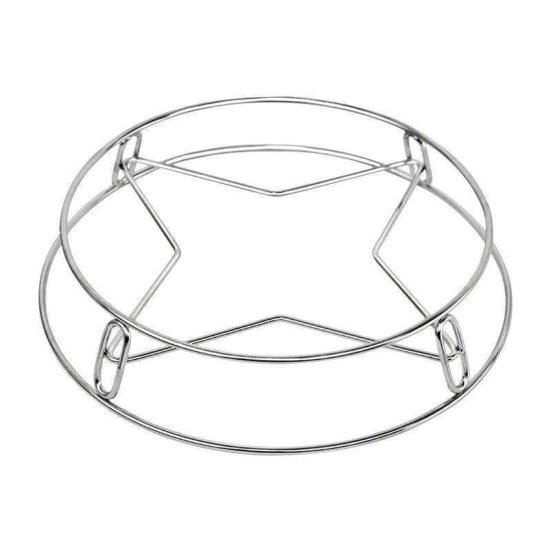 Стainless steel five-pointed star pot rack anti-scalding steaming rack heat insulation pot mat storage pot put pot lid support