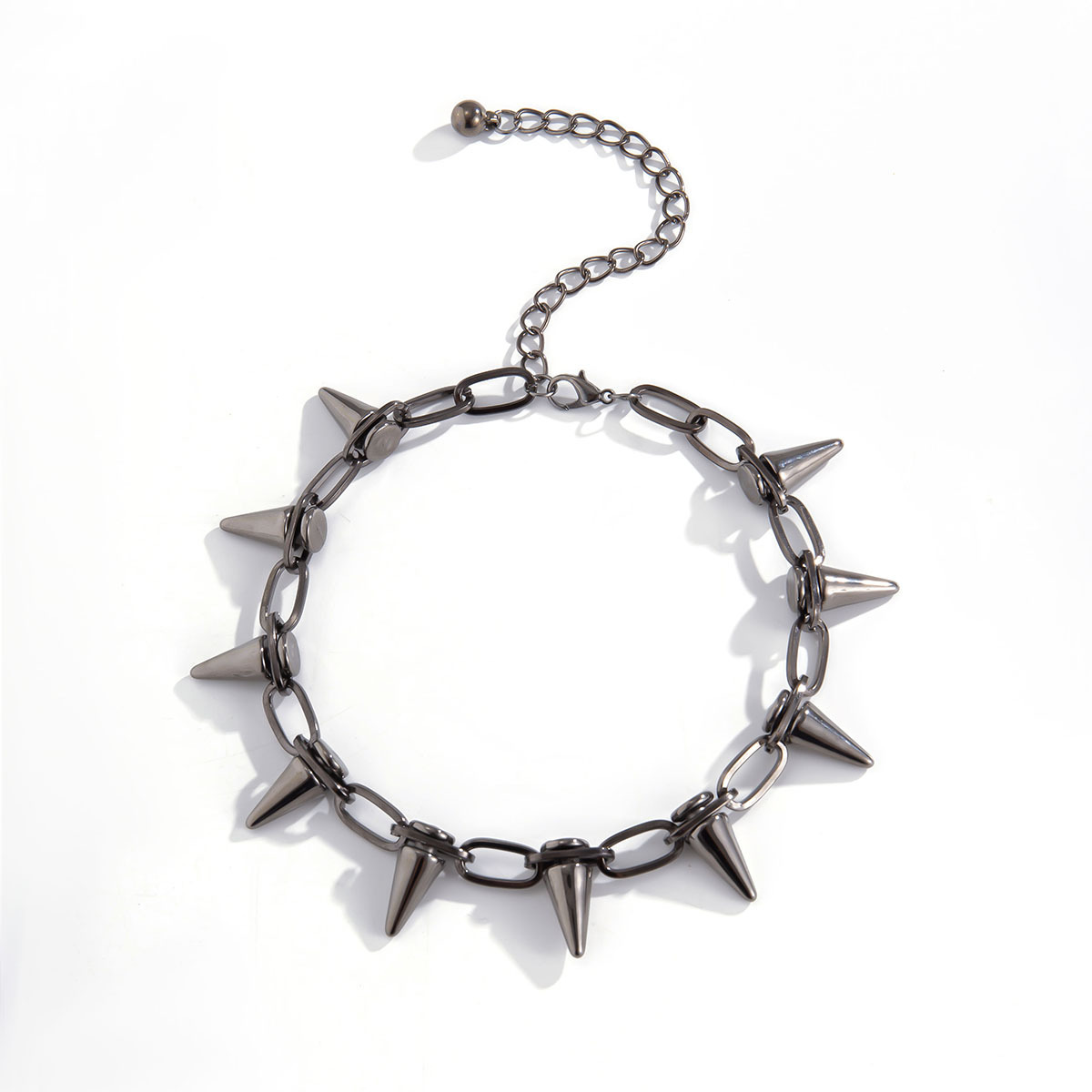 Punk Geometric Alloy Plating Unisex Necklace