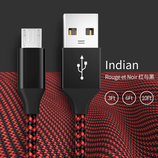 Black -red woven