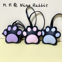可爱皮质猫爪皮革挂件钥匙扣皮革猫狗挂饰包包挂件钥匙扣挂件