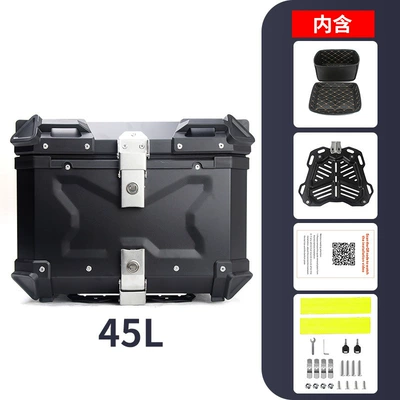release aluminum alloy | Motorcycle trunk - 45l-x-black
