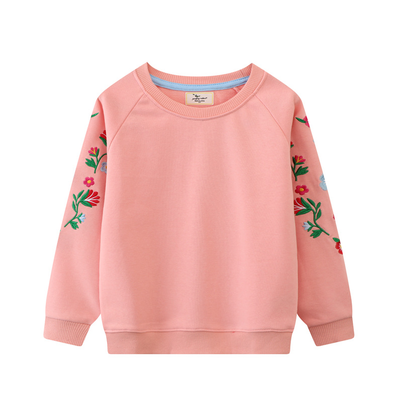Otoño suéter de los nuevos niños de estilo europeo y americano suéter de los niños del bebé desgaste exterior superior de punto suéter bordado imagen image 4