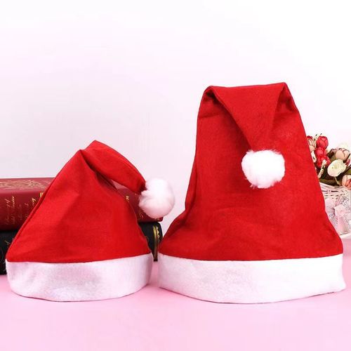 Christmas hats Ordinary non-woven Christmas decorations hats activity supplies Adults and children Santa hats