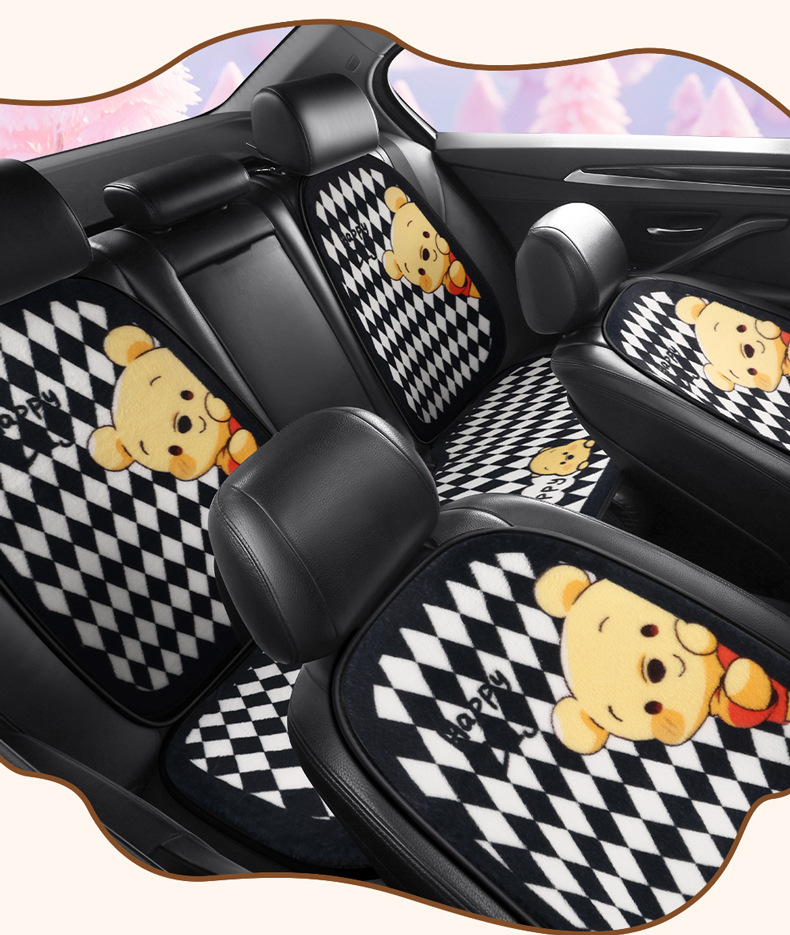 S024 Stuffed Bee Nini Winter Warm Car Cushion Car Cushion Cartoon Cute Stuffed Car Seat Cover