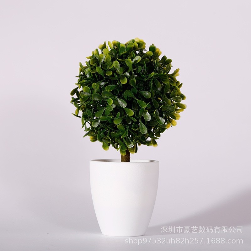 Simulación de plantas verdes, plantas en macetas, comercio electrónico, venta al por mayor, venta directa de fábrica, bola de hierba artificial de plástico, decoración del hogar, decoración del hogar image 25
