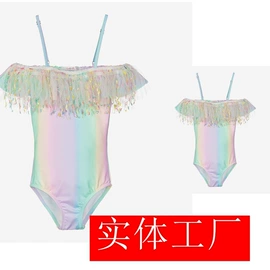 连体泳衣;亲子泳装;儿童泳衣