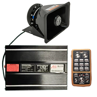 Wireless car siren speaker 200W megaphone high-pitched alarm speaker AS7200N+ square mouth speaker