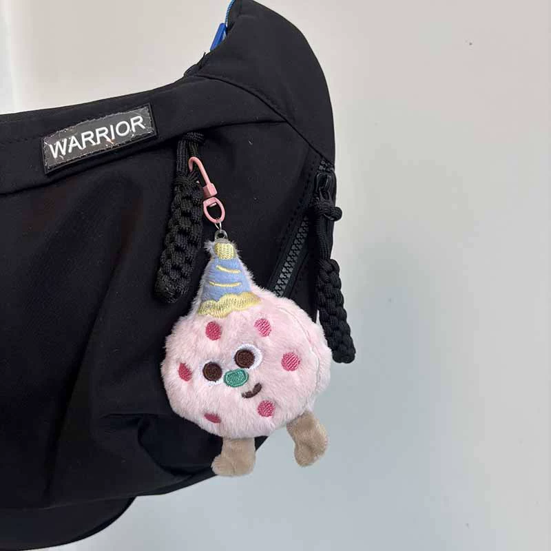 Cute realistic plush keychain, minifigures, doll for students, school bag, backpack accessory
