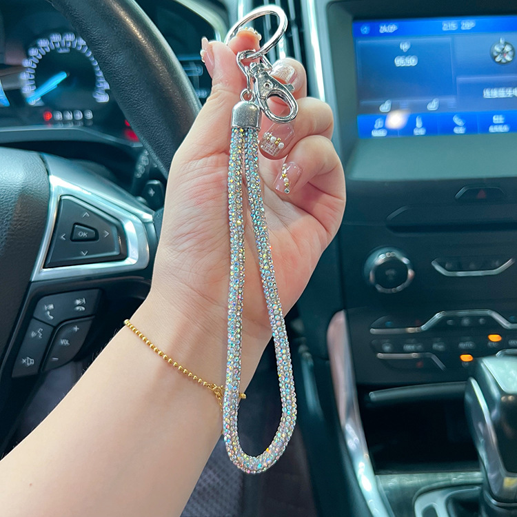 22g Weight Bag Pendant, Keychain Classification 1 Piece Quantity Holiday, Daily Occasion Rhinestone Material Solid Color Pattern Unisex Gender 1 Piece Solid Color Rhinestone Unisex Bag Pendant Keychain 无