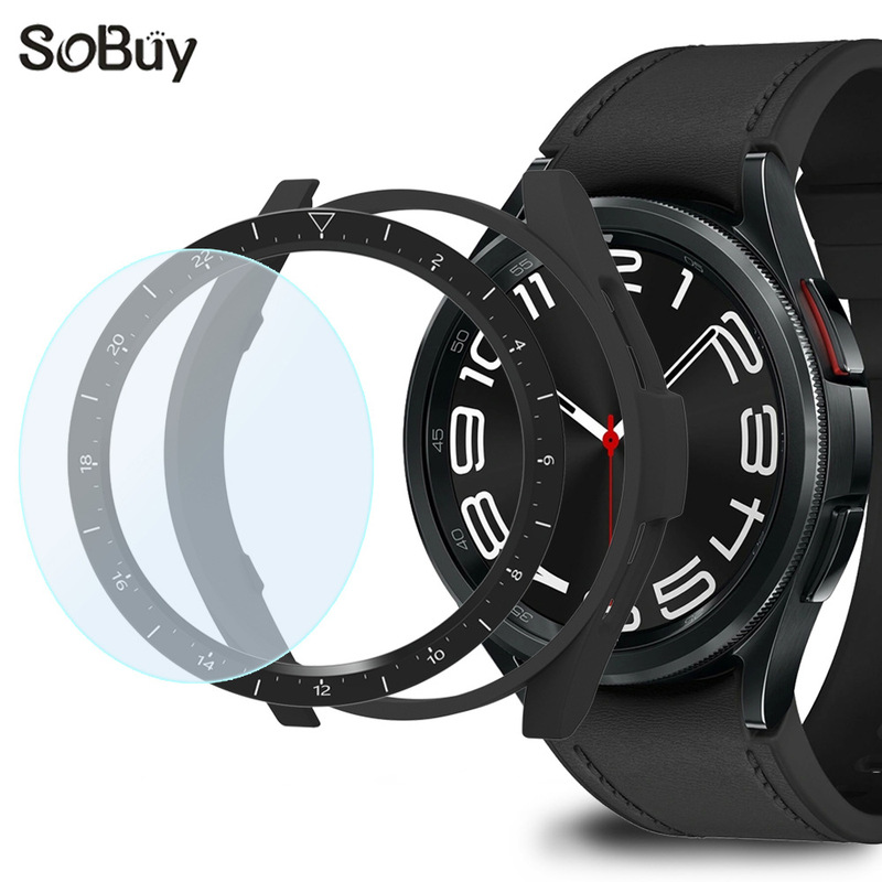 Suitable for Samsung galaxy watch 6 Classic watch dial ring 43/47mm protective ring PC watch ring