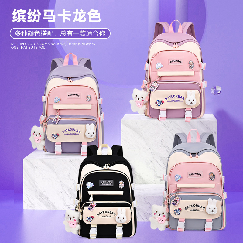 Mochila de hombro de gran capacidad 2026 nuevo estilo universitario bolsas escolares casuales de moda para estudiantes de escuela secundaria