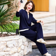 妈妈时尚套装2025新款秋装中老年女洋气卫衣上衣运动服减龄两件套