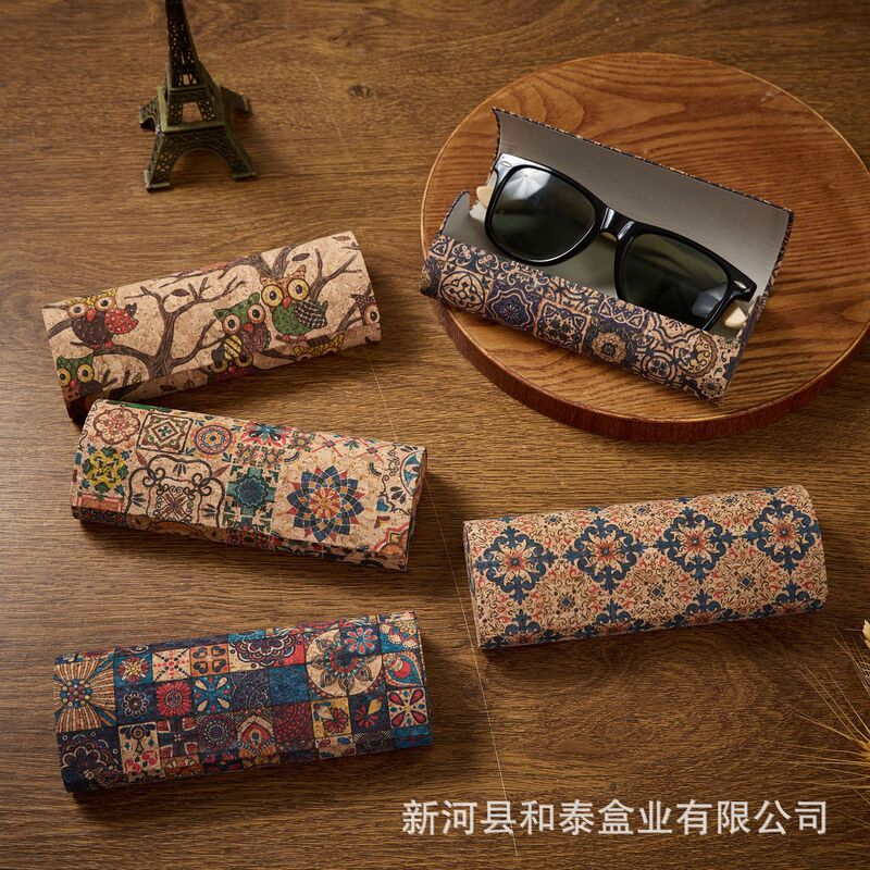 Cross-Border Wholesale High-Looking New Glasses Case Chinese Style Sunglasses Case Personalized Myopia Glasses Case Can Print Logo
