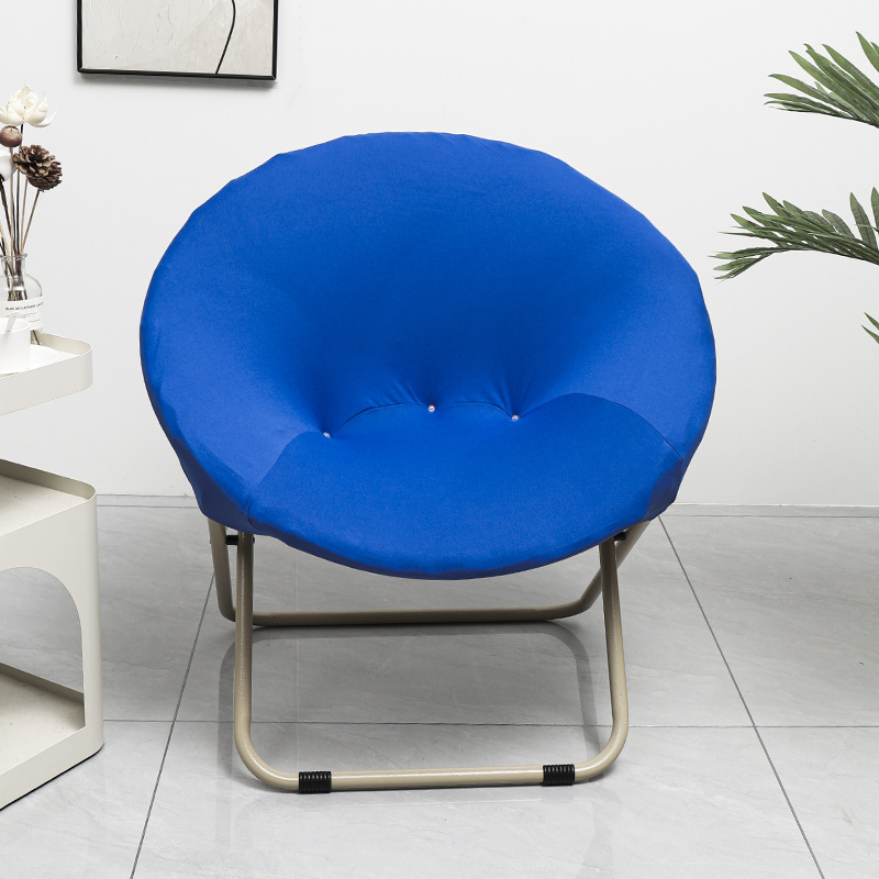 Solid color high elastic milk silk lazy chair cover moon chair cover dormitory chair cover office lunch break chair cover
