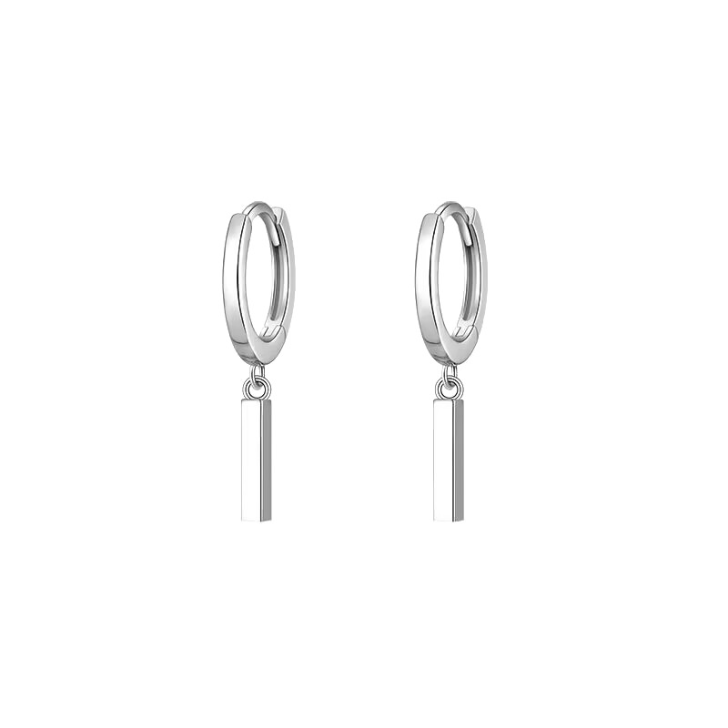 Orecchini a cerchio uomo argento pendenti stile cool elegante_voghion.com