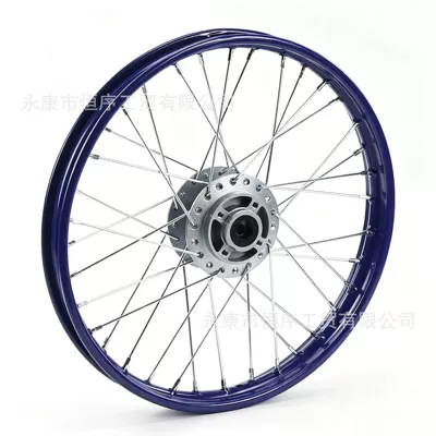 Motorcycle wheel hub core hub 1.4x17.2inch x 14inch - front-wheel-hub-140x17-blue-rim