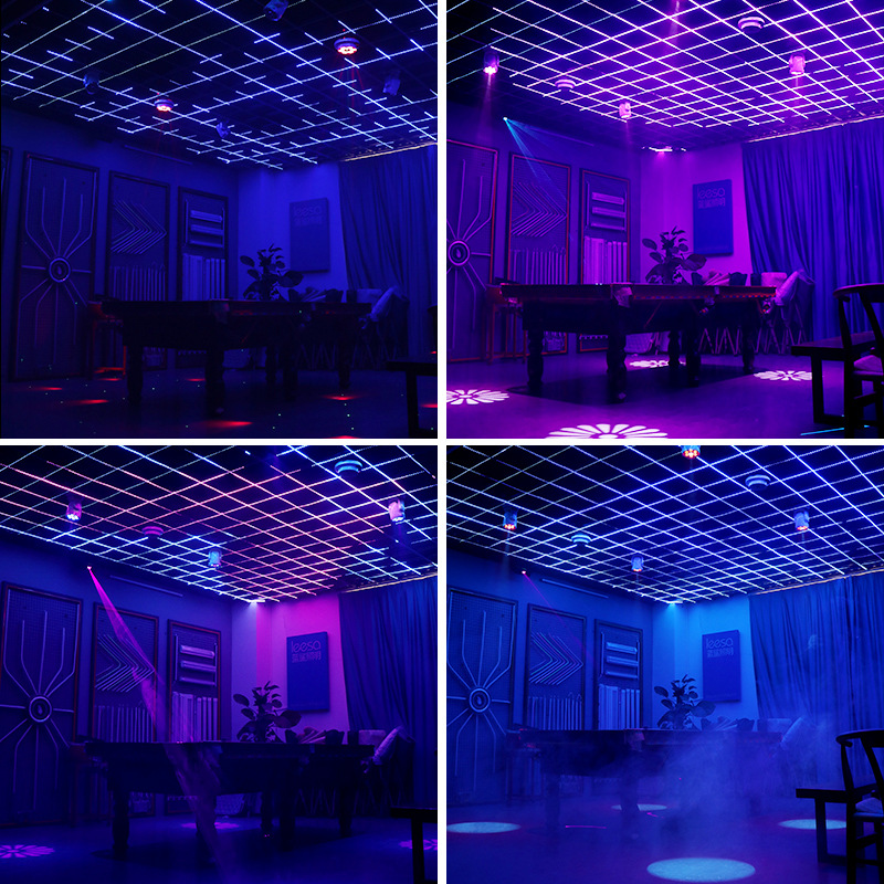 Jazz colorido tira de luz claro bar KTV caja de control de voz programable sacudiendo la luz de la cabeza consola caballo corriendo tira de luz LED