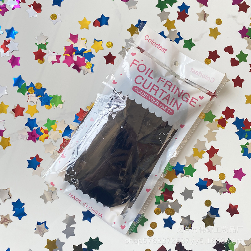 国境を越えた黒オレンジ雨糸カーテン1*2メートルハロウィーンの祝日パーティーにカーテンの背景壁装飾雨カーテン卸売りを配置する|undefined