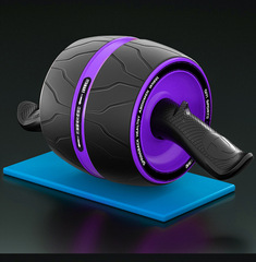 Rebound abdominal fitness wheel for men and women, household silent double-wheel abdominal fitness wheel, cross-border kneeling pad manufacturer, wholesale sales abdominal muscle wheel