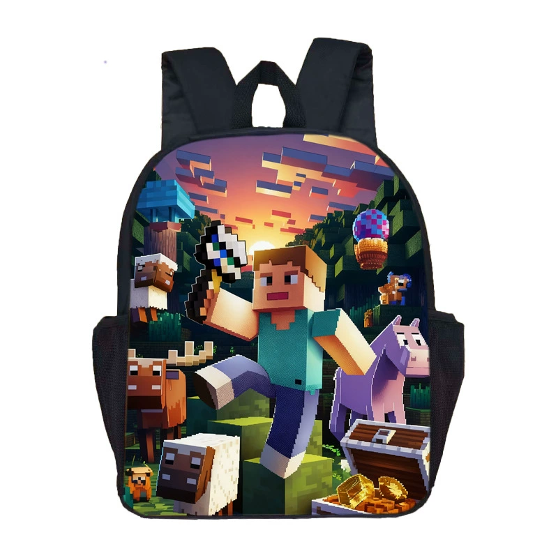 Новый школьный рюкзак Minecraft с принтом, ранняя школьная сумка, единый оснащенный набор, оптовая продажа