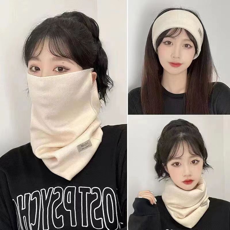 가을 겨울 귀걸이 [베이지] 다기능 플러스 벨벳 스타일