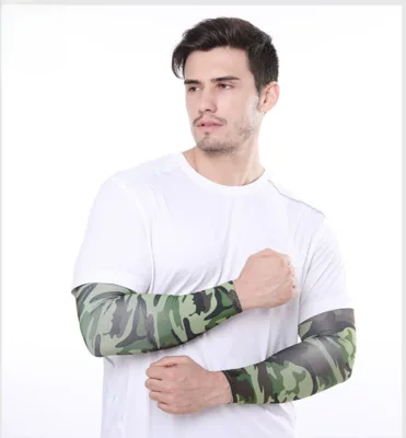 Summer Ice Sunscreen Men's Sleeve Anti-UV Gloves Women's Thin Ice Silk Sleeve Driving Riding Arm Protective Arm Sleeve