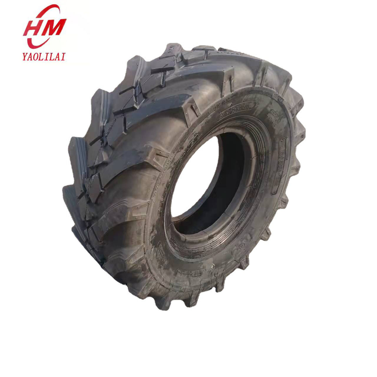 现货工程轮胎16/70-16配10.00-16钢圈批发人字花纹小装载机轮胎