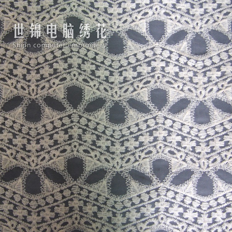 【源头工厂】美国网瑞士网欧根纱棉线网布绣花 婚纱童装服装装饰