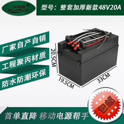 Box, Modified Lead-Acid Battery – Other Electric Vehicle Accessories - complete-set-of-black-48v20a-battery-box