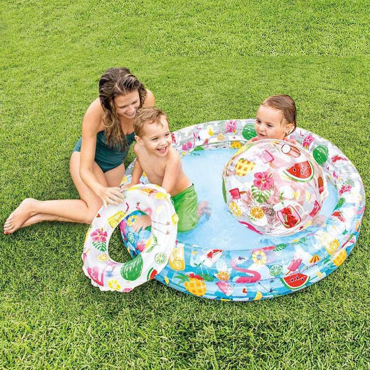 Piscina Inflable de PVC para Bebés, Juguete Infantil de Verano, Divertida y Suave