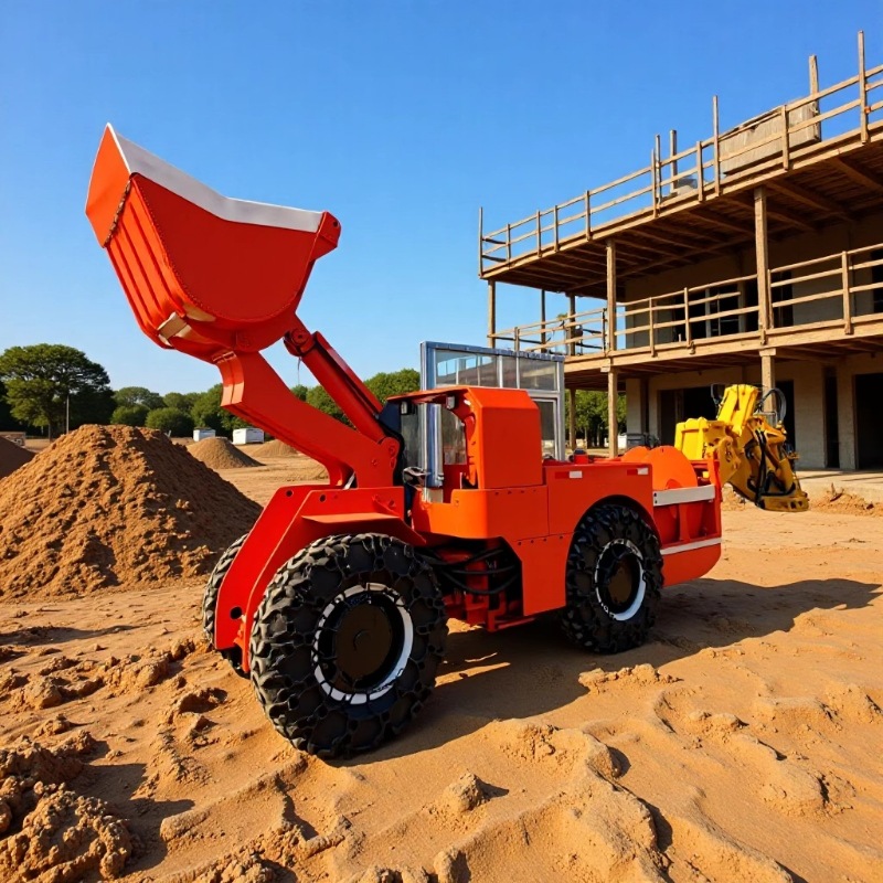 载重量4吨地下铲运机 适合低矮矿用的井下装载机 侧翻铲斗卸料