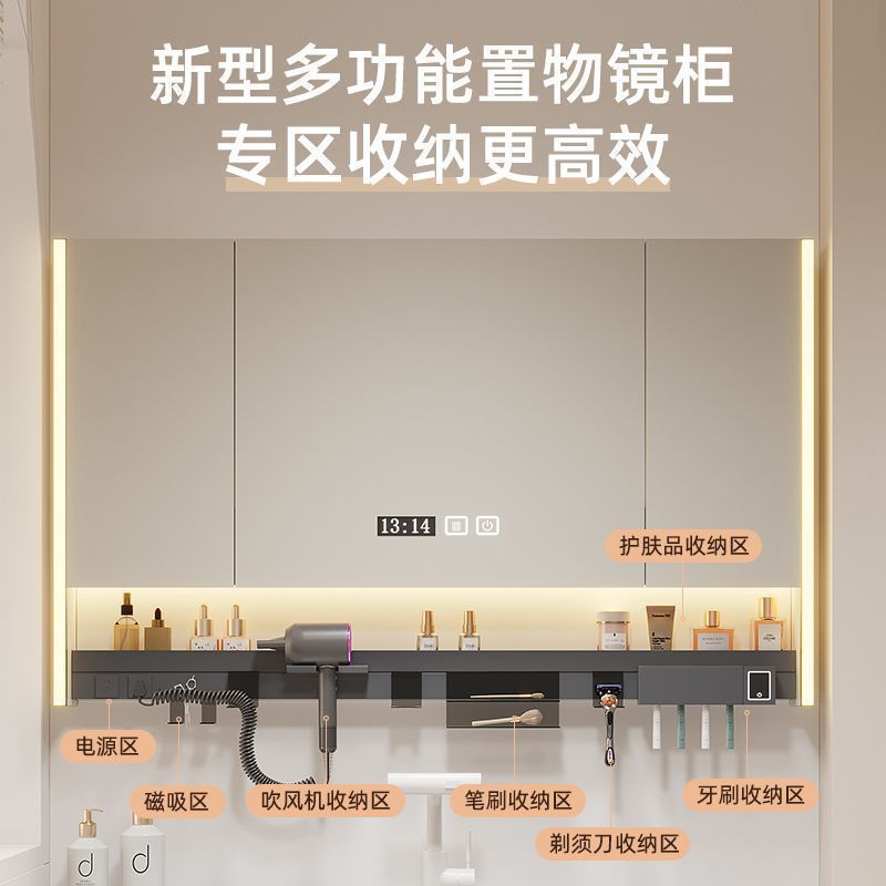 新款感应灯酒店风浴室柜陶瓷一体盆组合卫生间洗漱台洗手洗脸盆柜|undefined